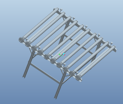 滚筒式输送机（3D+cad+说明书）