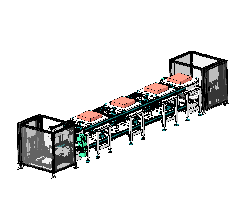 电脑壳体组装倍数链搬运机上下料设备