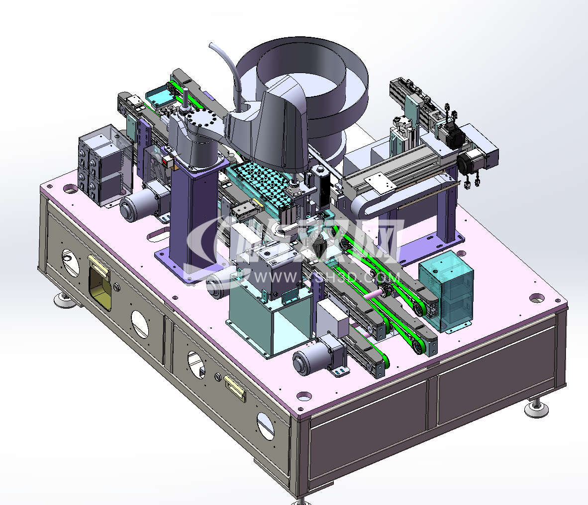 大键盘组装钢片锁螺丝设备