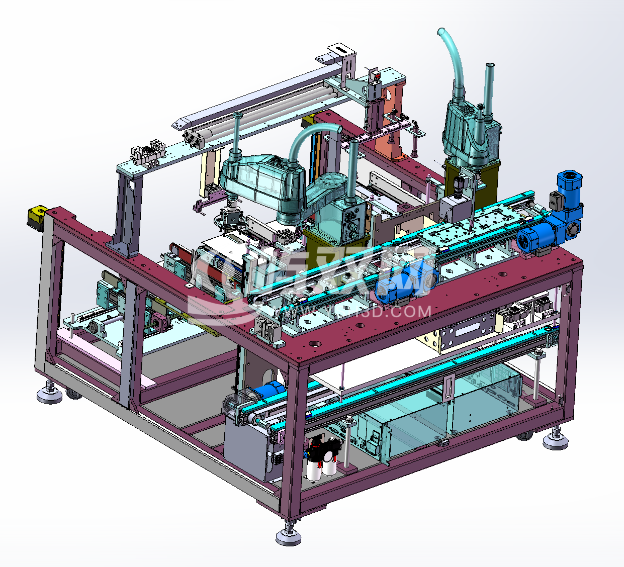 自动玻璃贴合压合站（前）