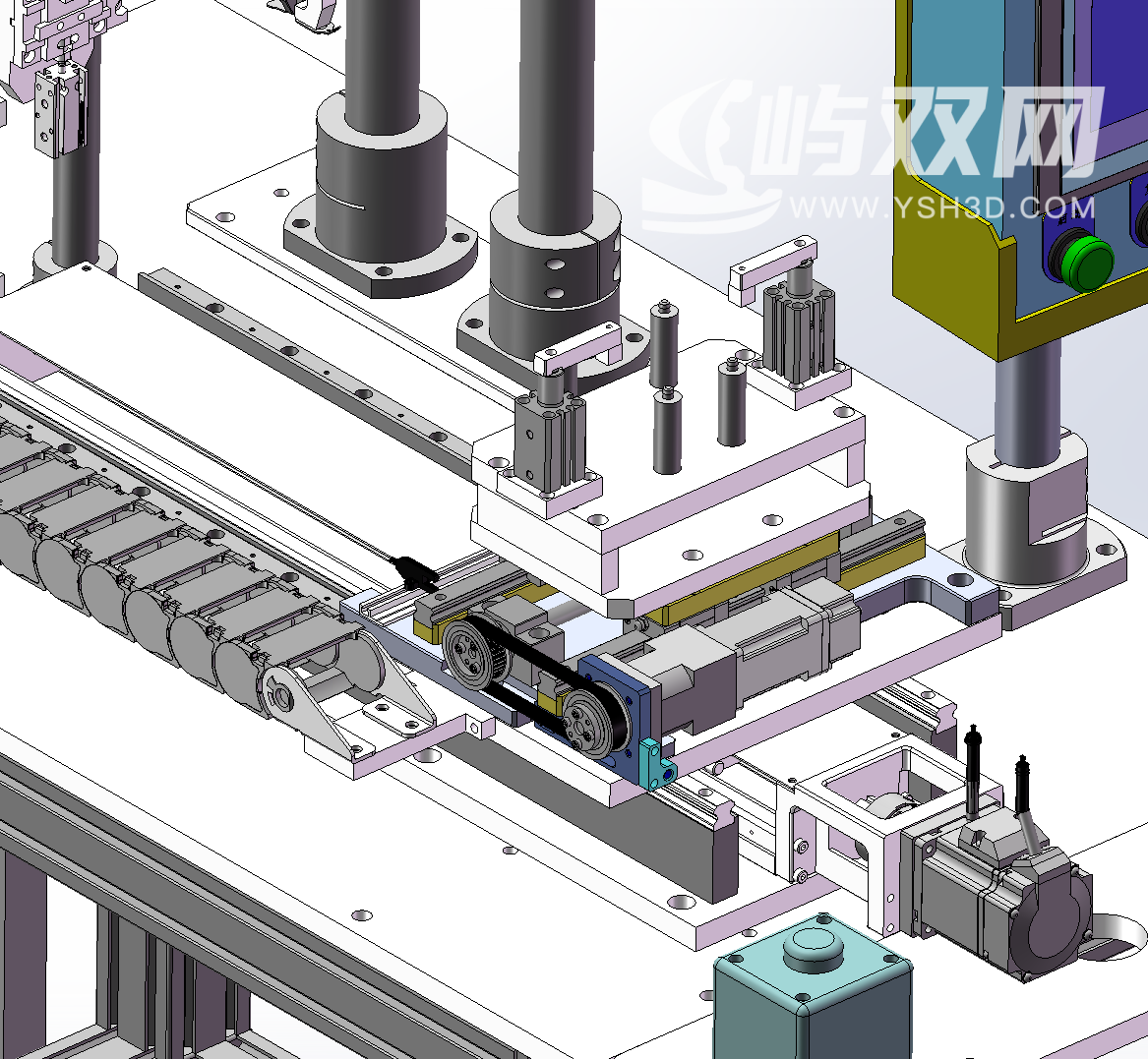 汽车配件上的弹片自动组装设备，注塑件手动放料，弹片振动盘自动供料