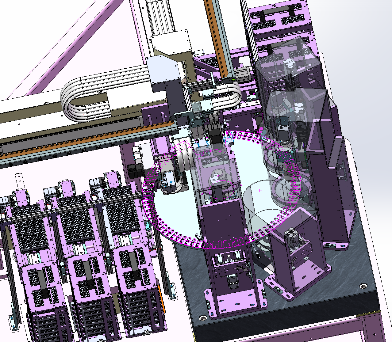 弹夹式镜头成品检查设备
