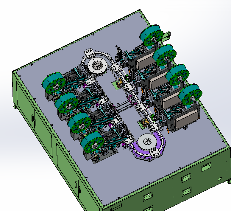 在线式8工位循环贴标机