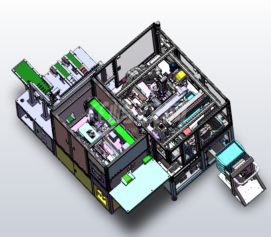 全自动CELL上料＋入治具＋贴绝缘板装配设备