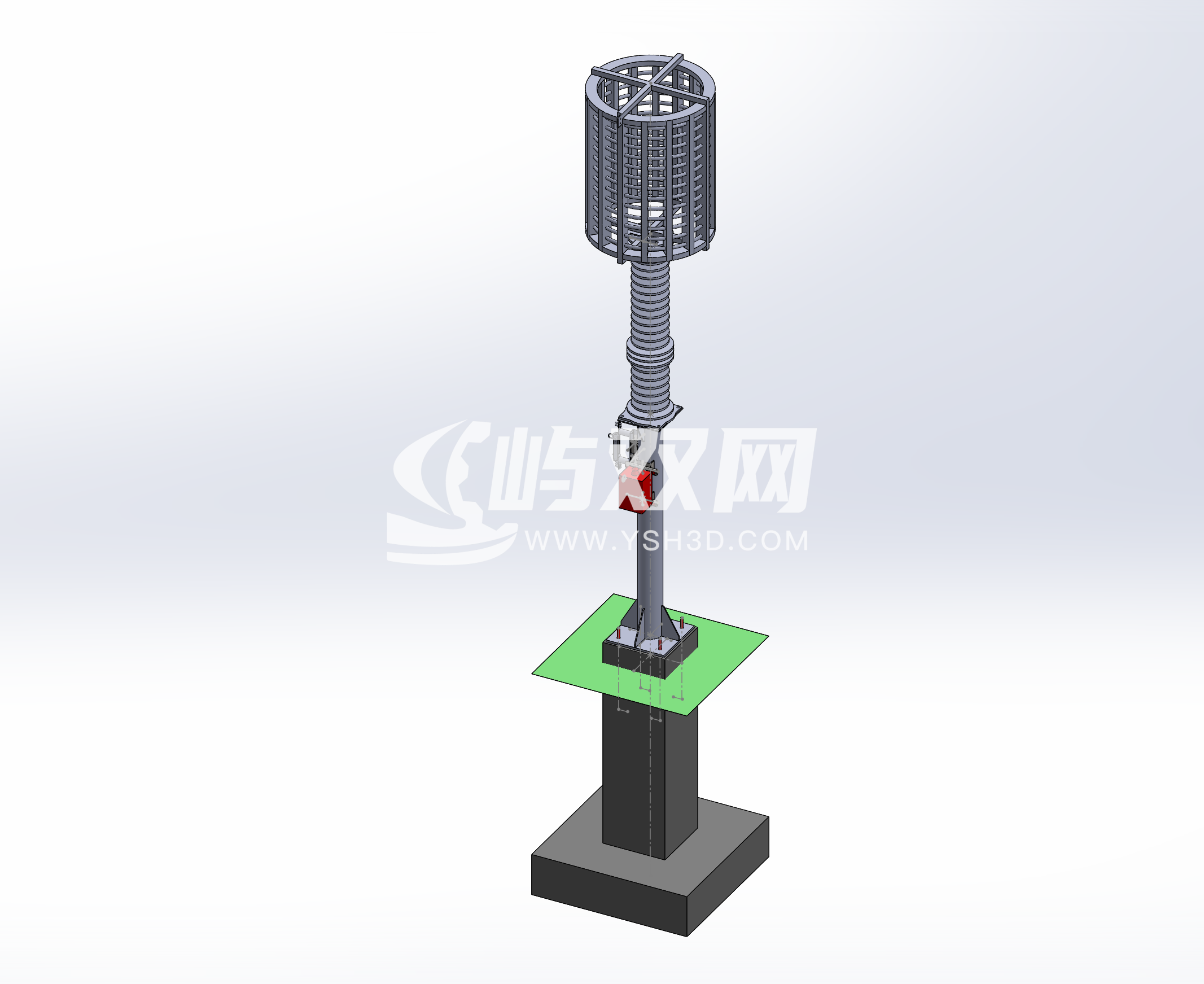 安装高频干扰器VZ，耦合电容器SMP