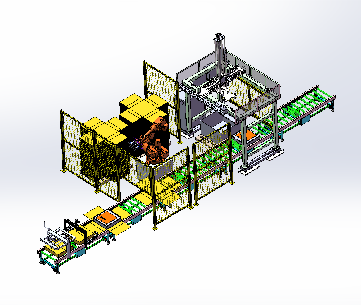 全自动纸箱拆箱码垛线