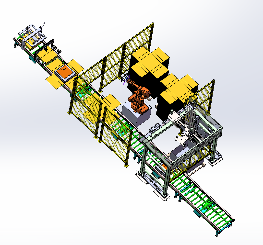 全自动纸箱拆箱码垛线