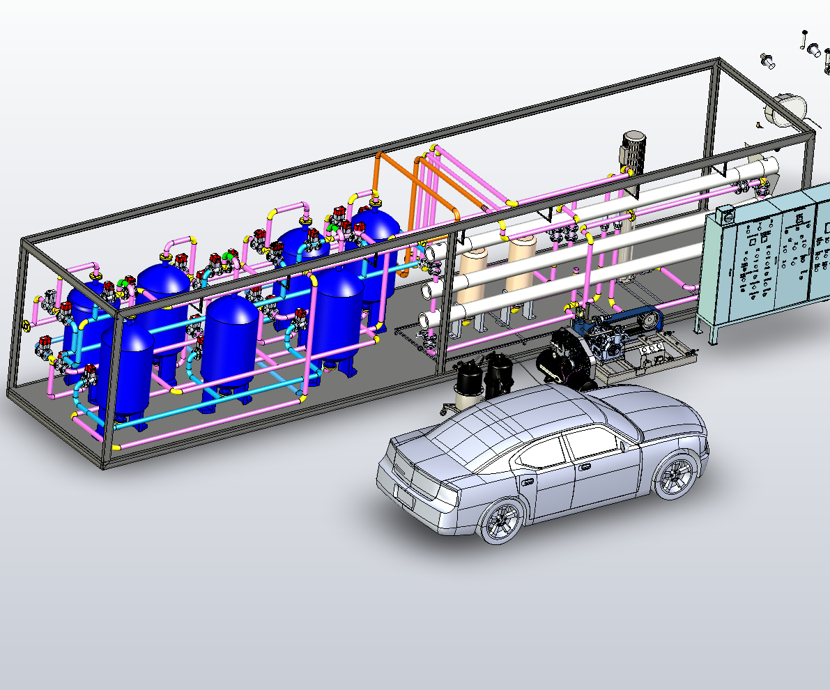 小型自助洗车设备模型