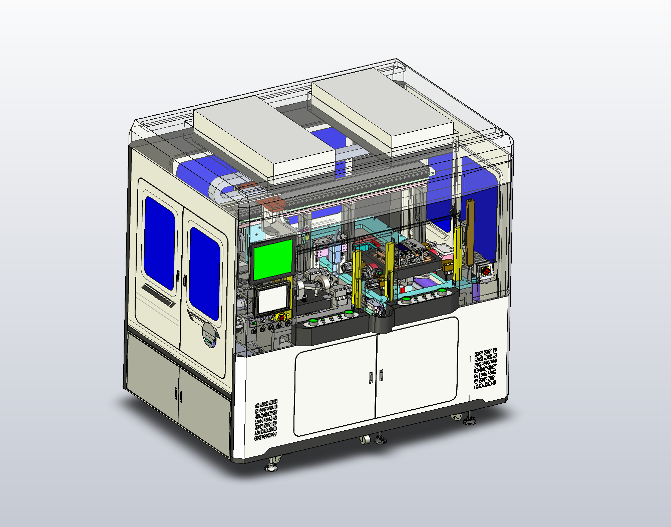手机玻璃曲面面板贴膜设备