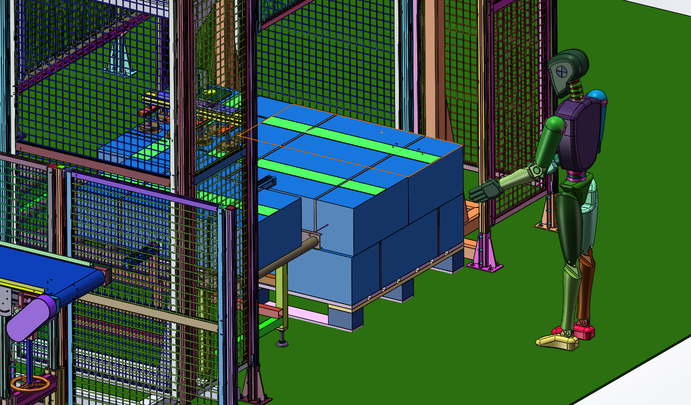 检测、入盒、装箱、码垛打包流水线