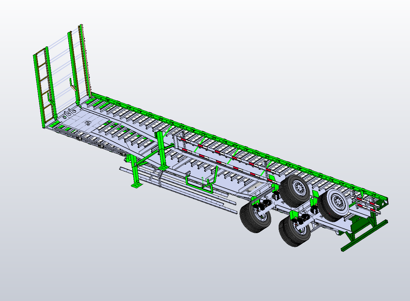 44英尺长挂车拖车