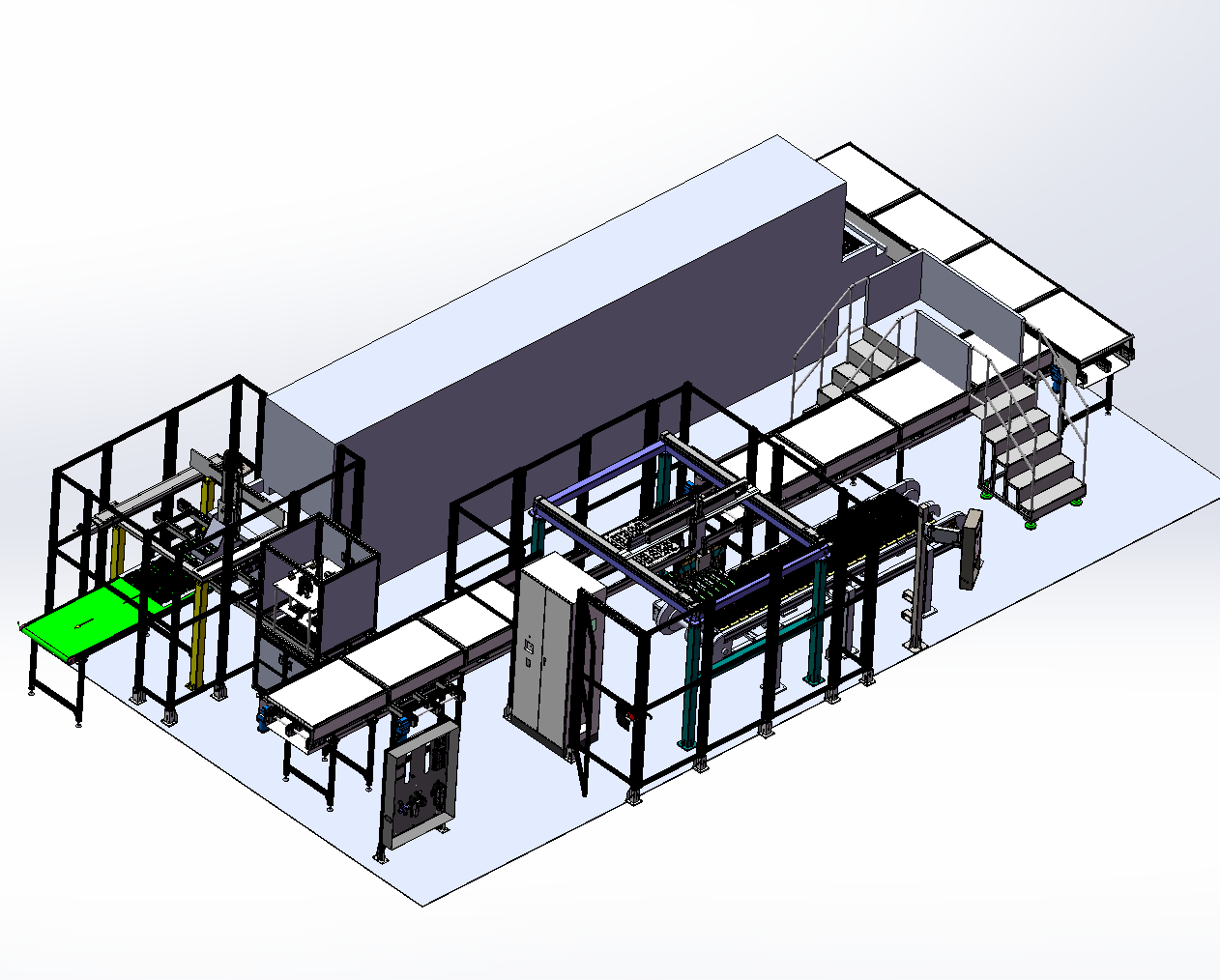 自动线过炉固化线体