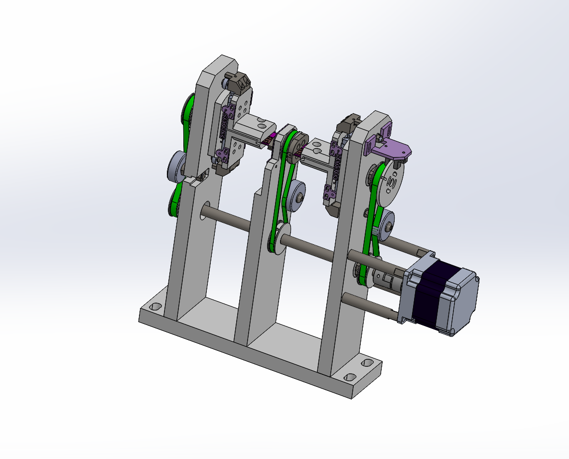 双工位自动张紧翻转机构