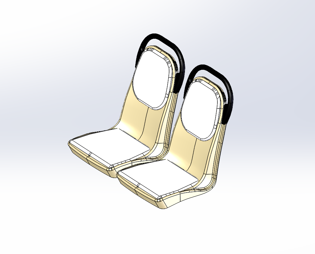 巴士座椅三维模型