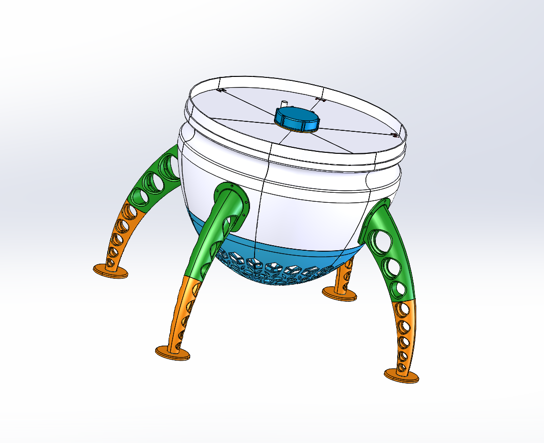 农用无人机的液体肥料箱