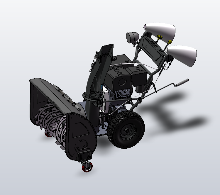 抛雪式扫雪车 手动除雪车