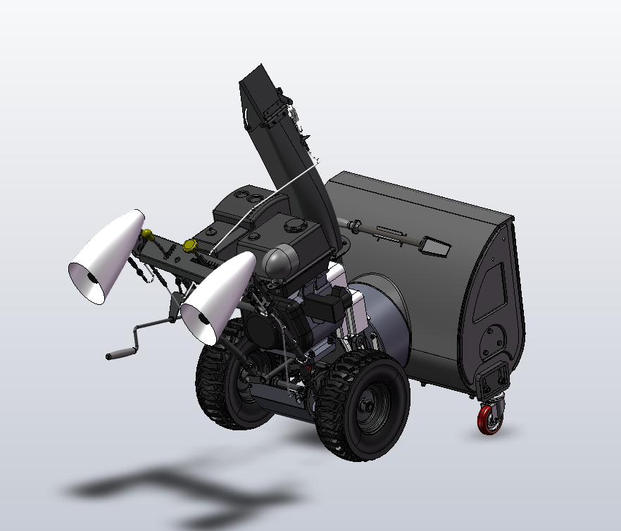 抛雪式扫雪车 手动除雪车
