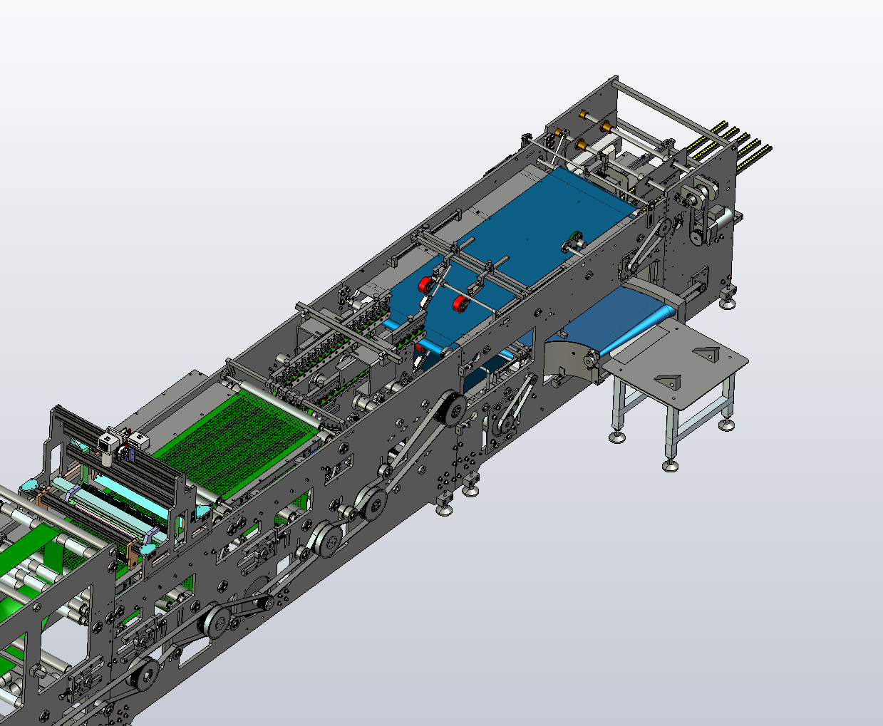 印刷包装行业翻转180度双面离线检测平台