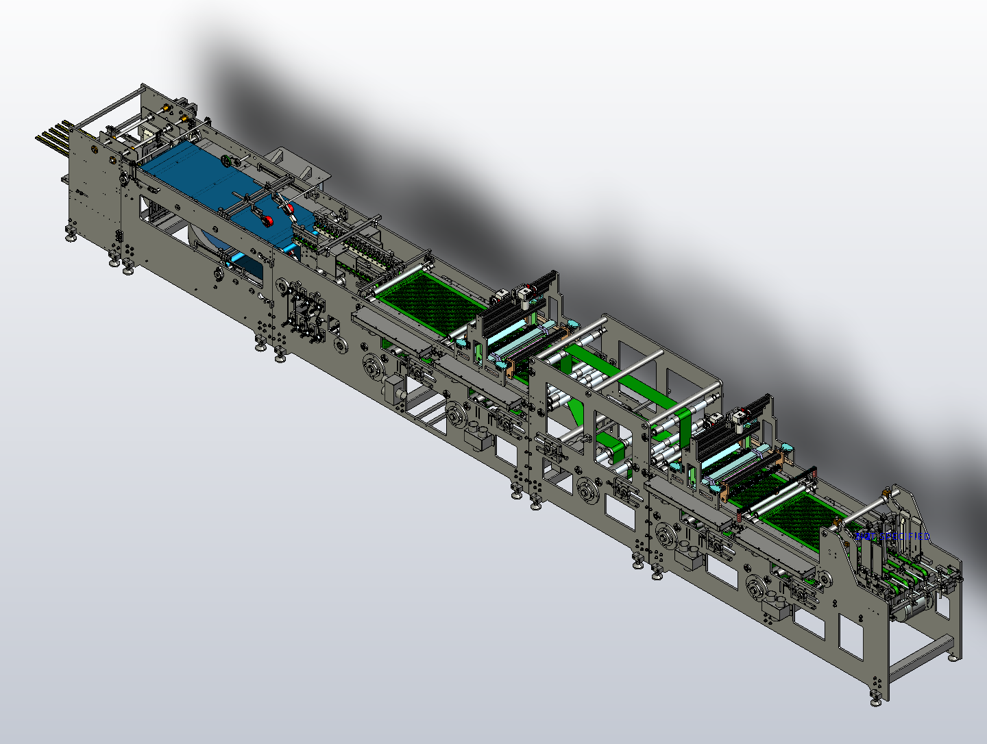 印刷包装行业翻转180度双面离线检测平台