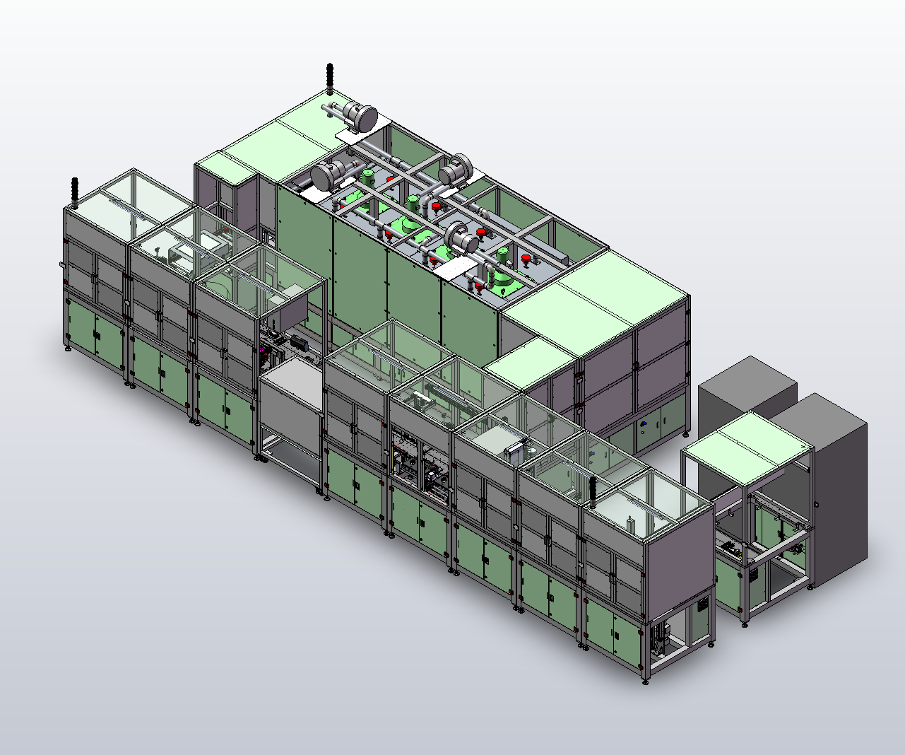 汽车制动器自动安装烘干检测生产线