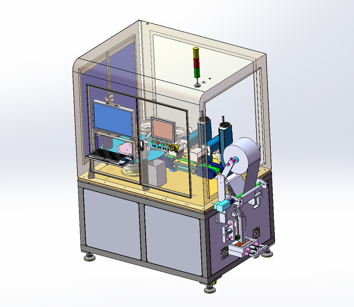 自动上下料转盘检测打标包装一体机