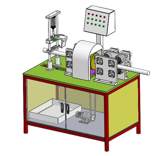 甘蔗自动剥皮切断机 sw+cad