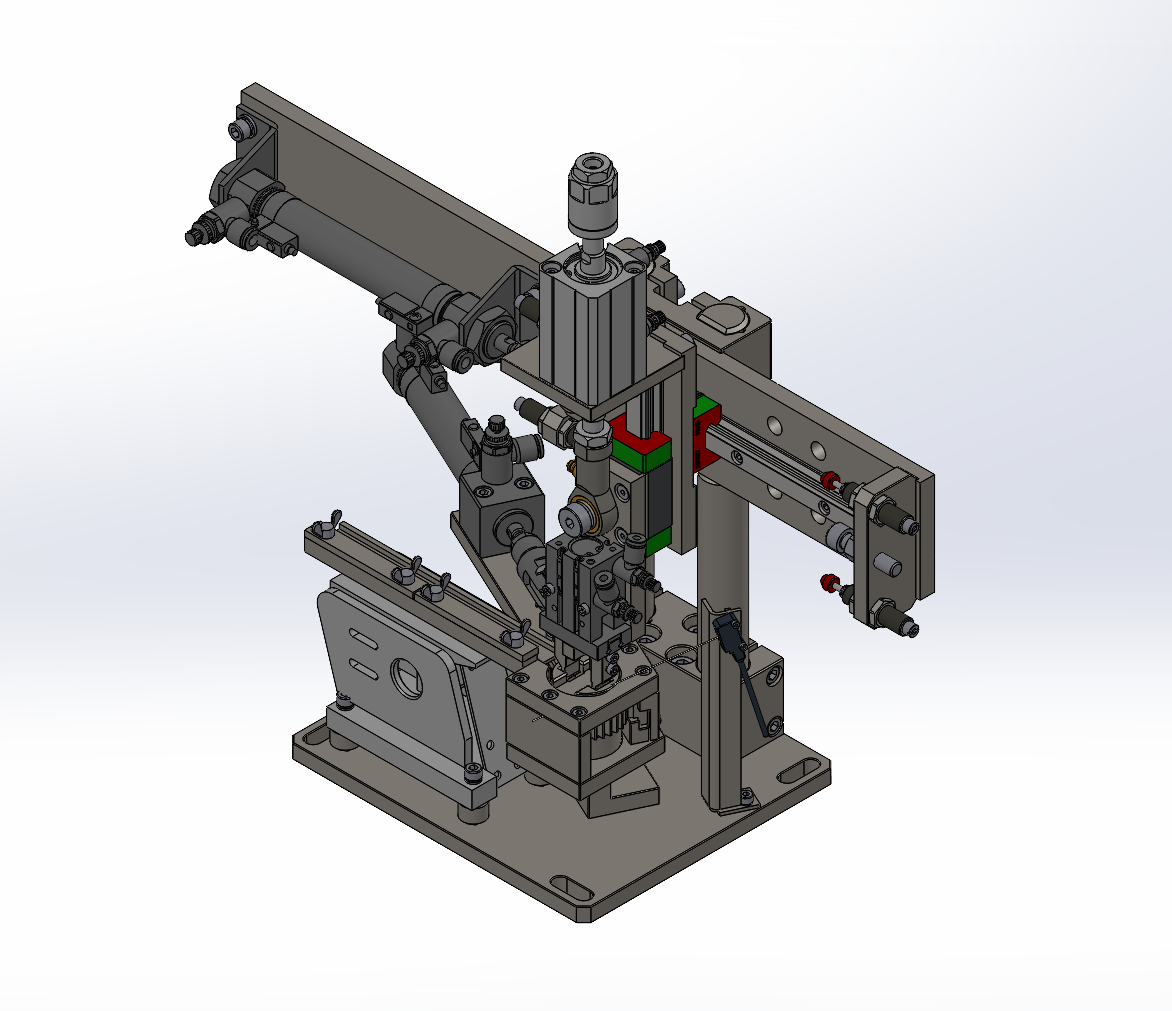 齿轮齿条的气动摆动机构