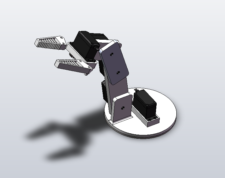 夹爪机械臂模型 sw+cad