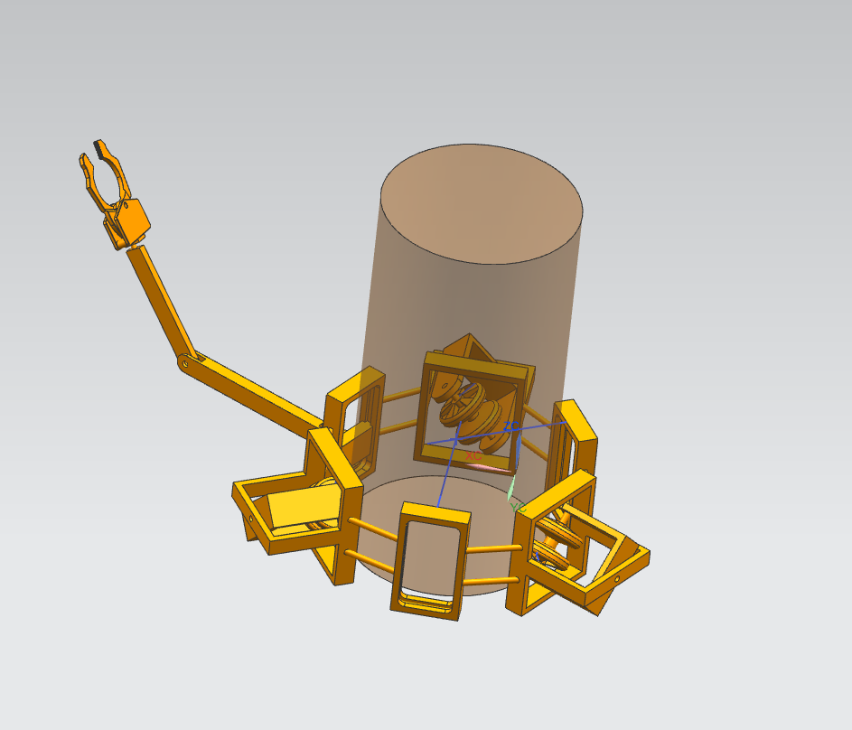 爬树机构带运动仿真