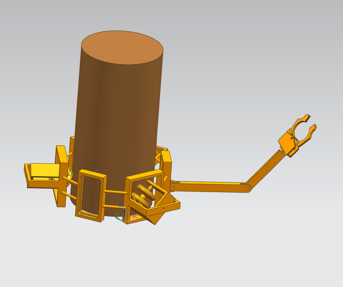爬树机构带运动仿真