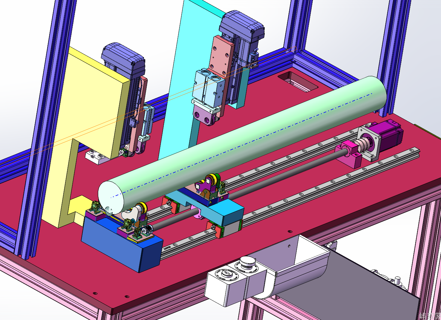 双头旋切收口机：包括夹持装置和旋转收口装置