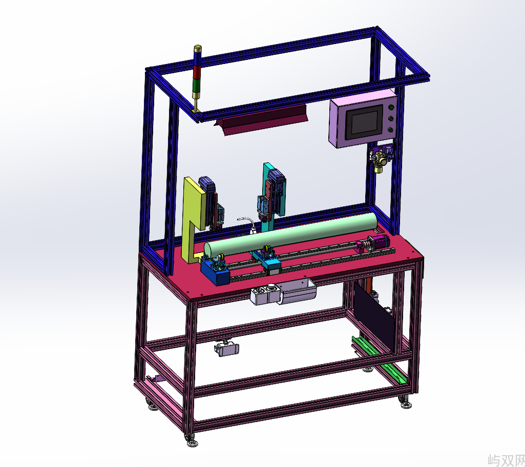 双头旋切收口机：包括夹持装置和旋转收口装置
