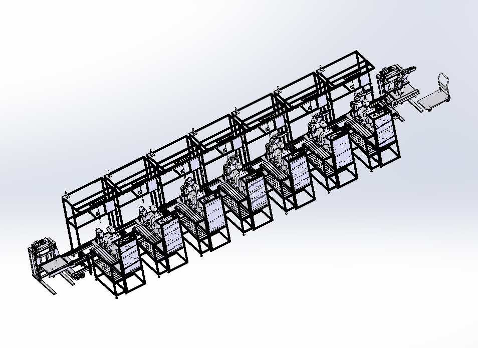 机器臂人工装配流水线