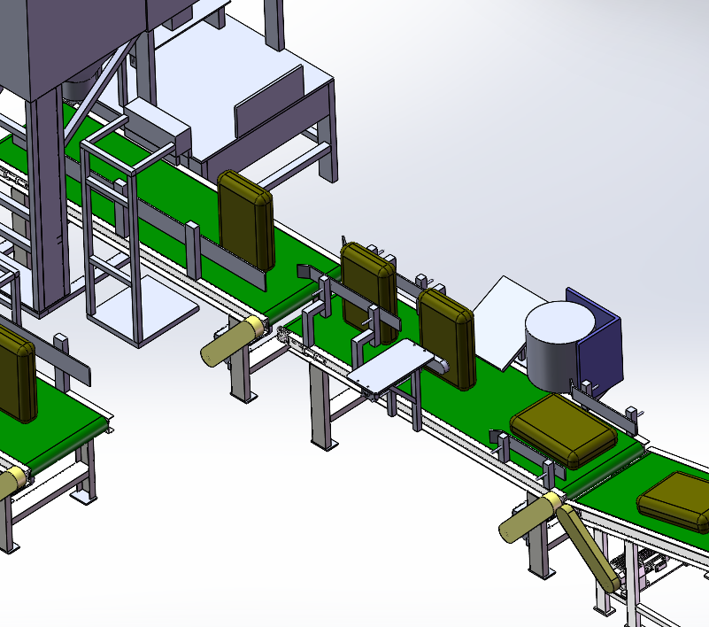 A16 码垛流水线 3D模型