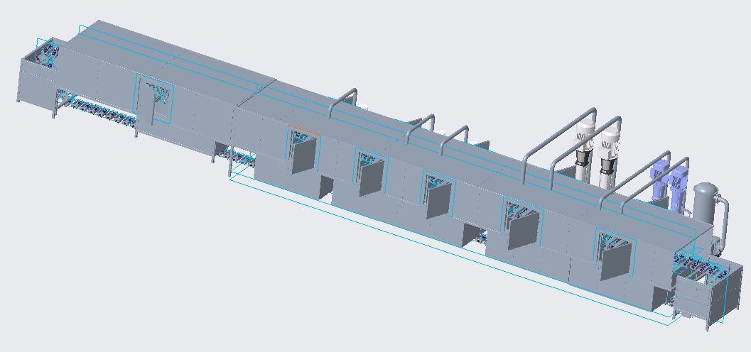 空调压缩机零件的双通道清洗机