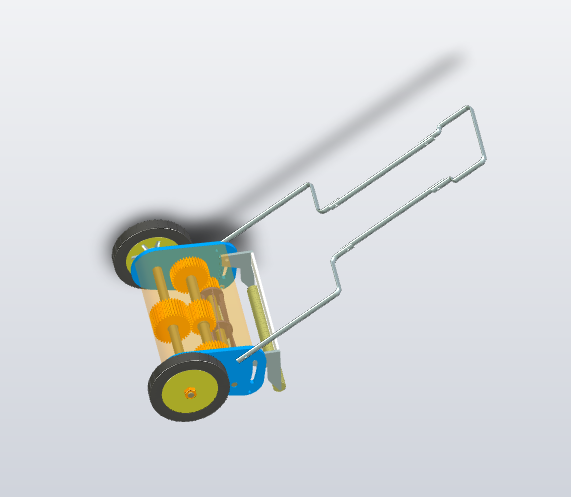 手推剪草机结构设计与建模