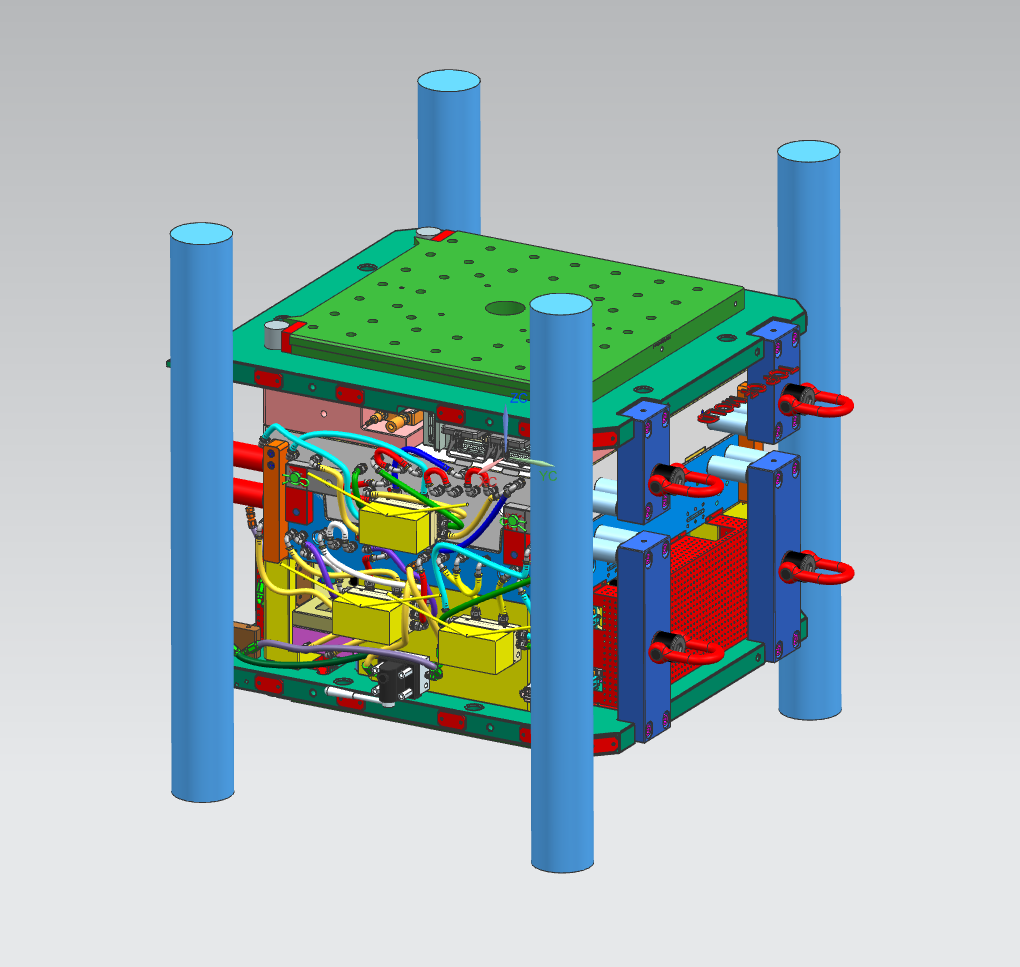 蔚来汽车扶手装饰版1+1塑胶模具
