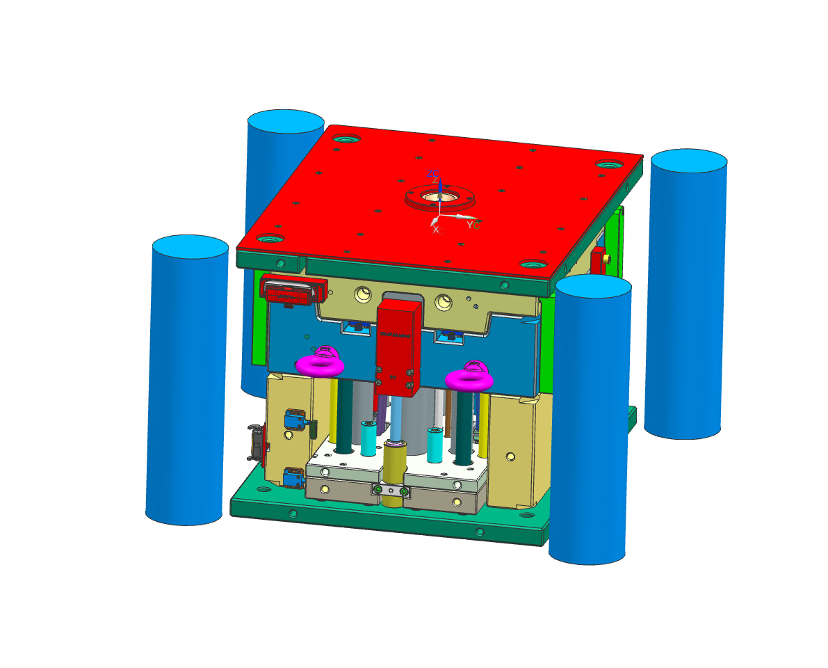 追觅拖地机本体左右护板塑胶模具