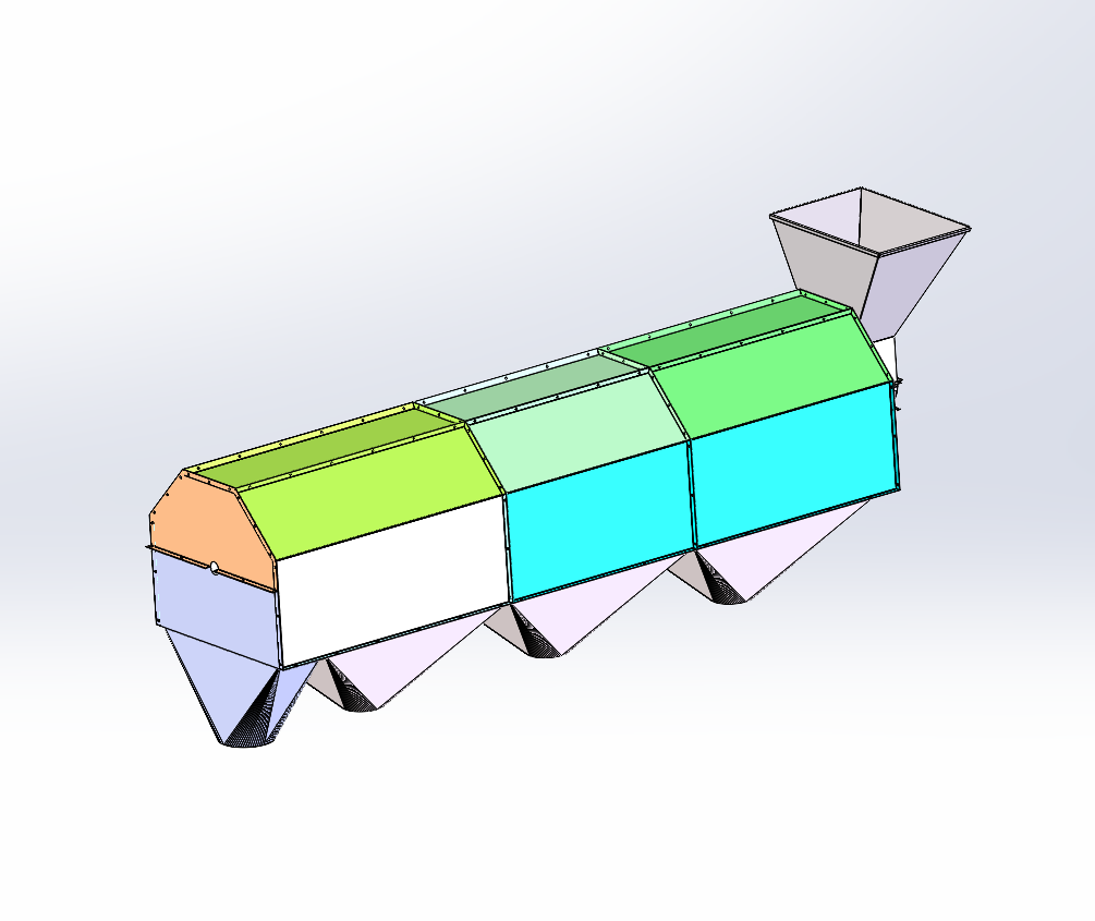 谷物分拣机外壳