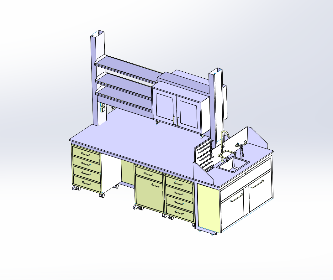 实验台三维模型