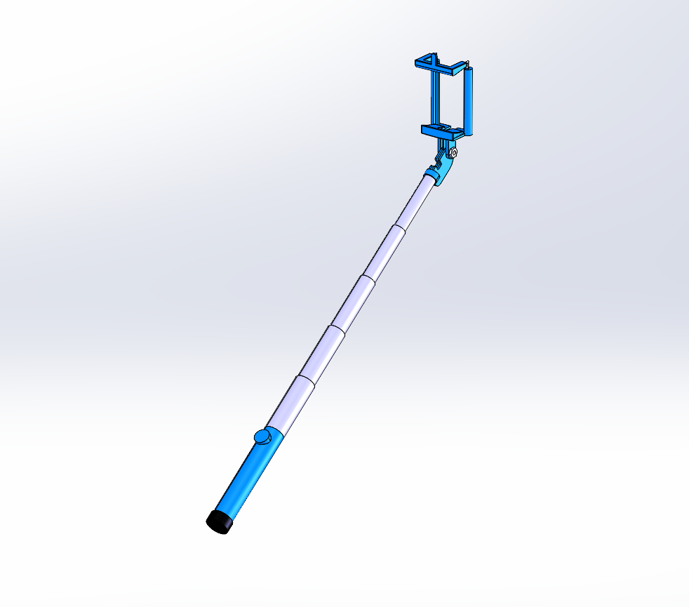 手机自拍杆三维