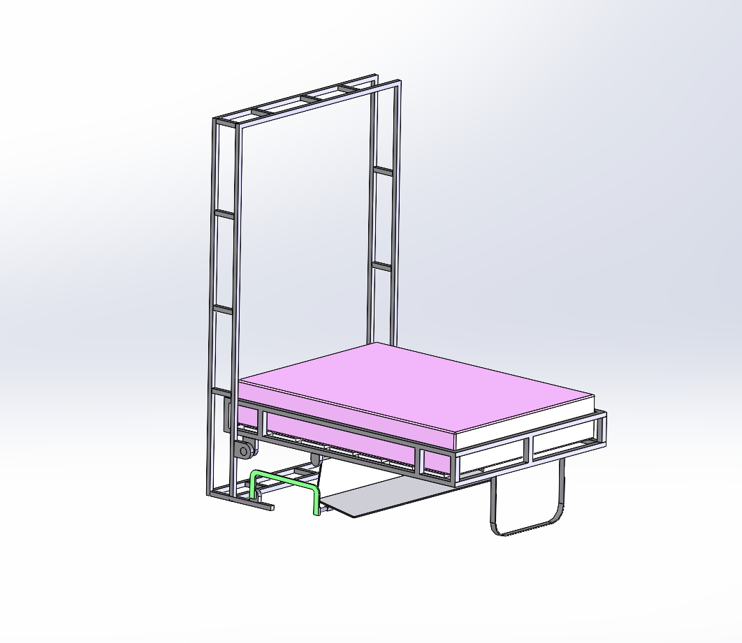 折叠床SolidWorks模型