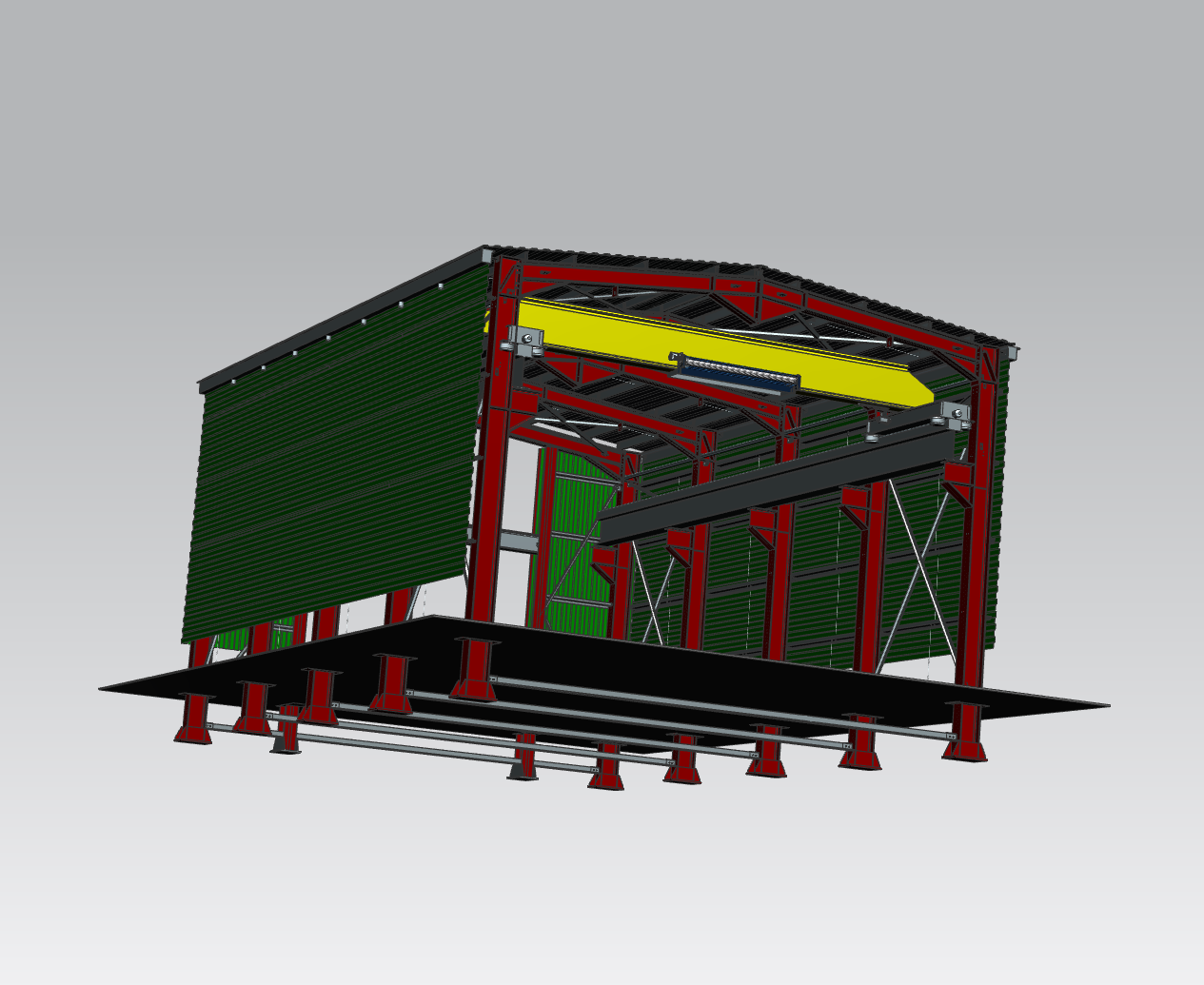 家用庭院遮盖建模图档
