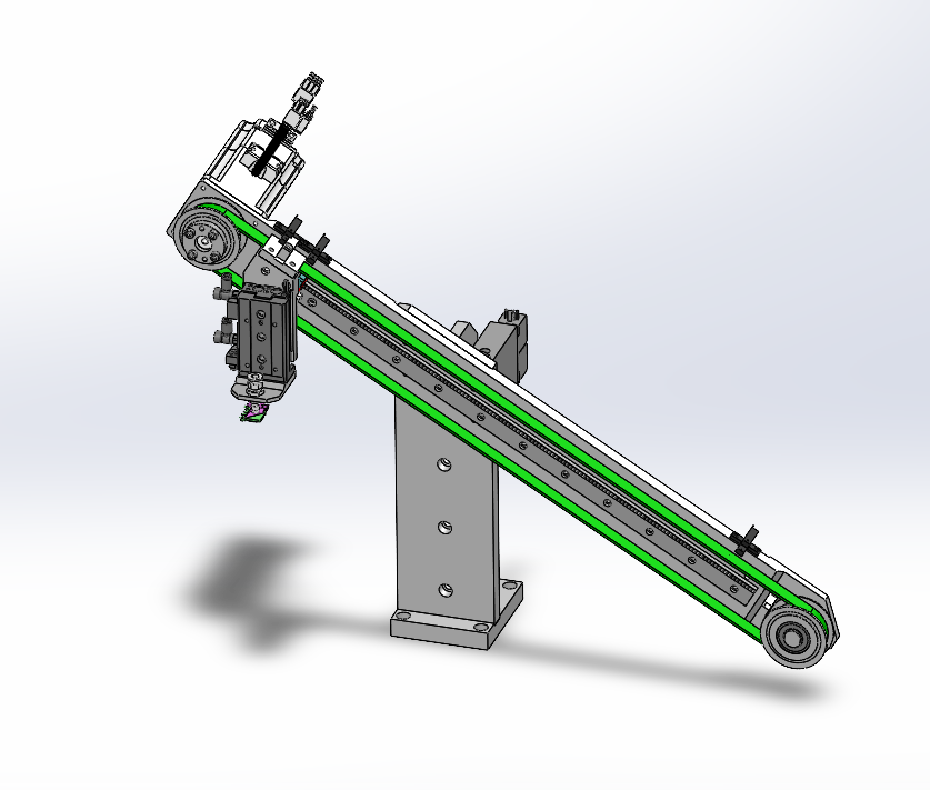 倾斜吸取下料机构