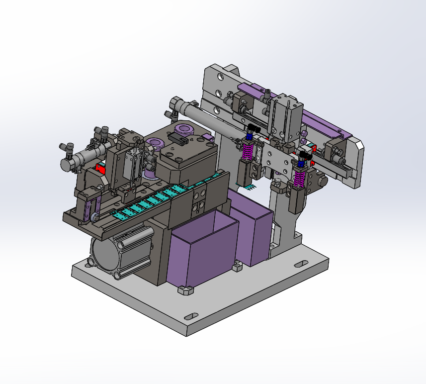 步进供料裁切机构