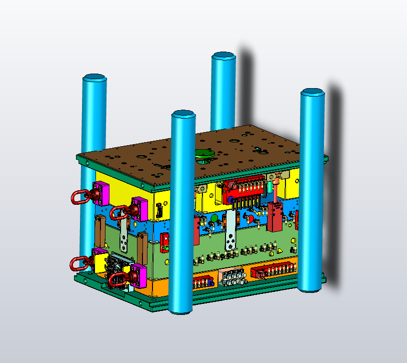 家用老年代步车机舱盖板模具