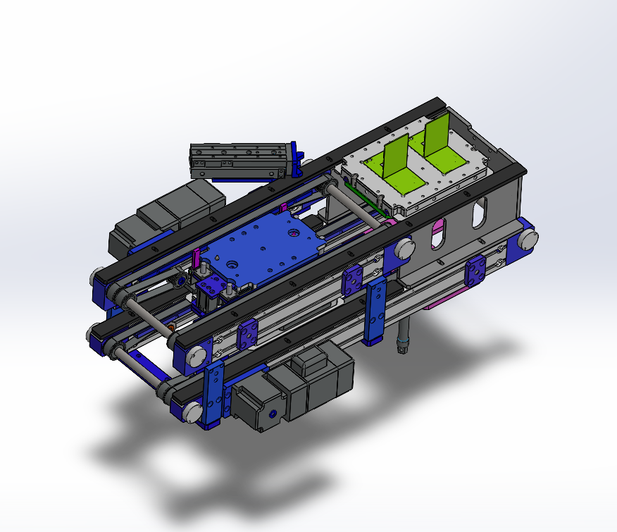 带升降功能的双层双列皮带回流输送机