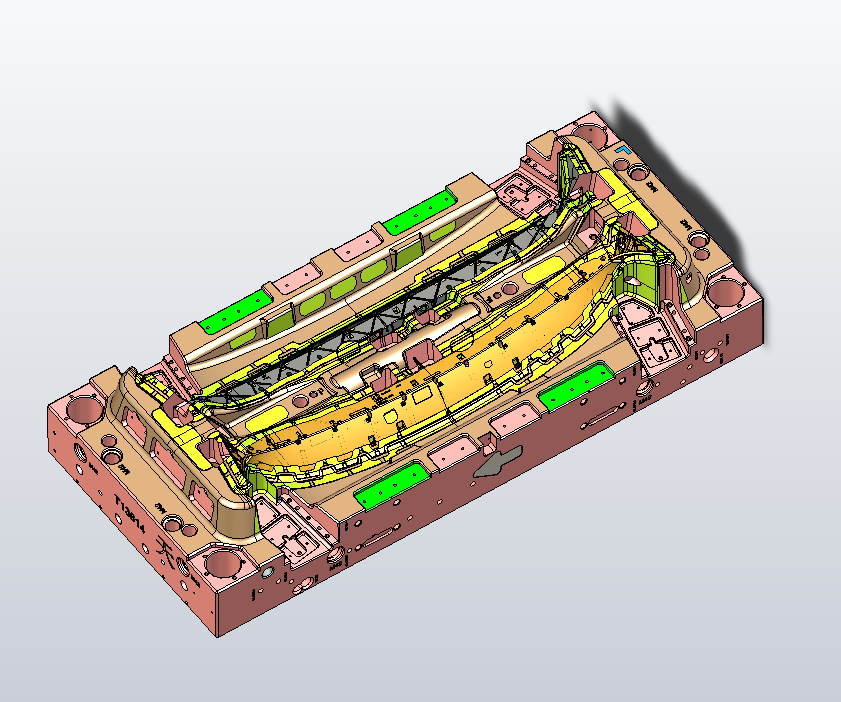 克莱斯勒汽车仪表台塑胶模具