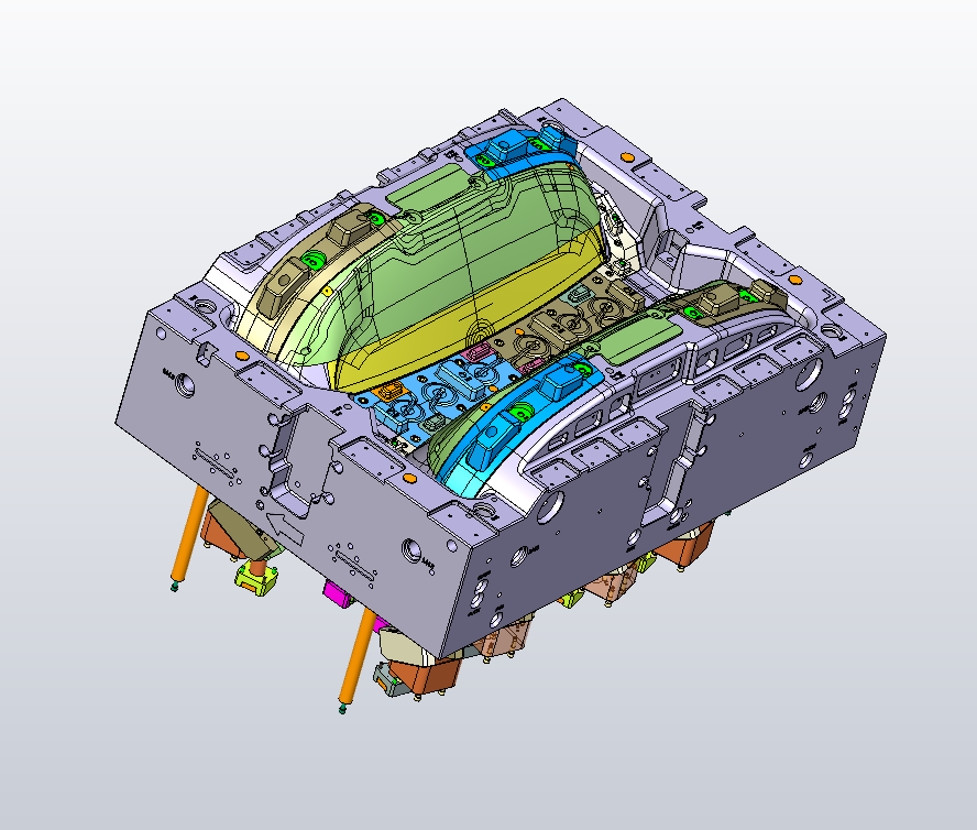 克莱斯勒汽车机舱护板塑胶模具