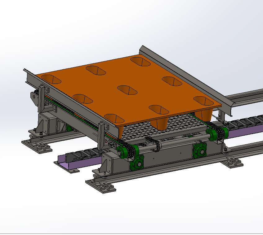 RGV带轨移动小车